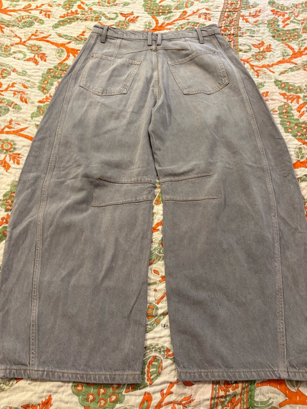 NWOT We The Free Barrel Leg Jeans in Brown/Gray - Picture 4 of 9